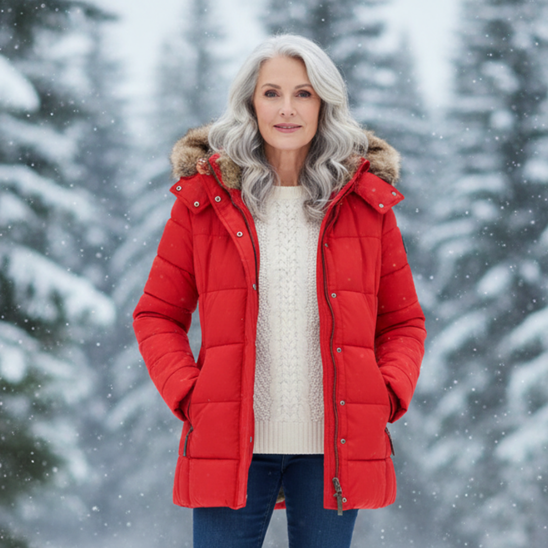 Women's Extra Warm Winter Coat with Faux Fur Lining-NovabayMart