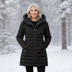 Women's Warm Lined Puffer Jacket-NovabayMart