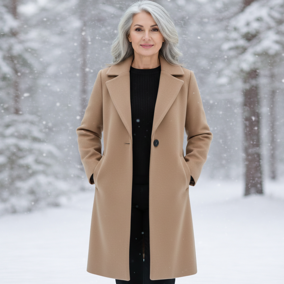 Women's Elegant Long Coat-NovabayMart