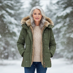Women's Extra Warm Winter Coat with Faux Fur Lining-NovabayMart