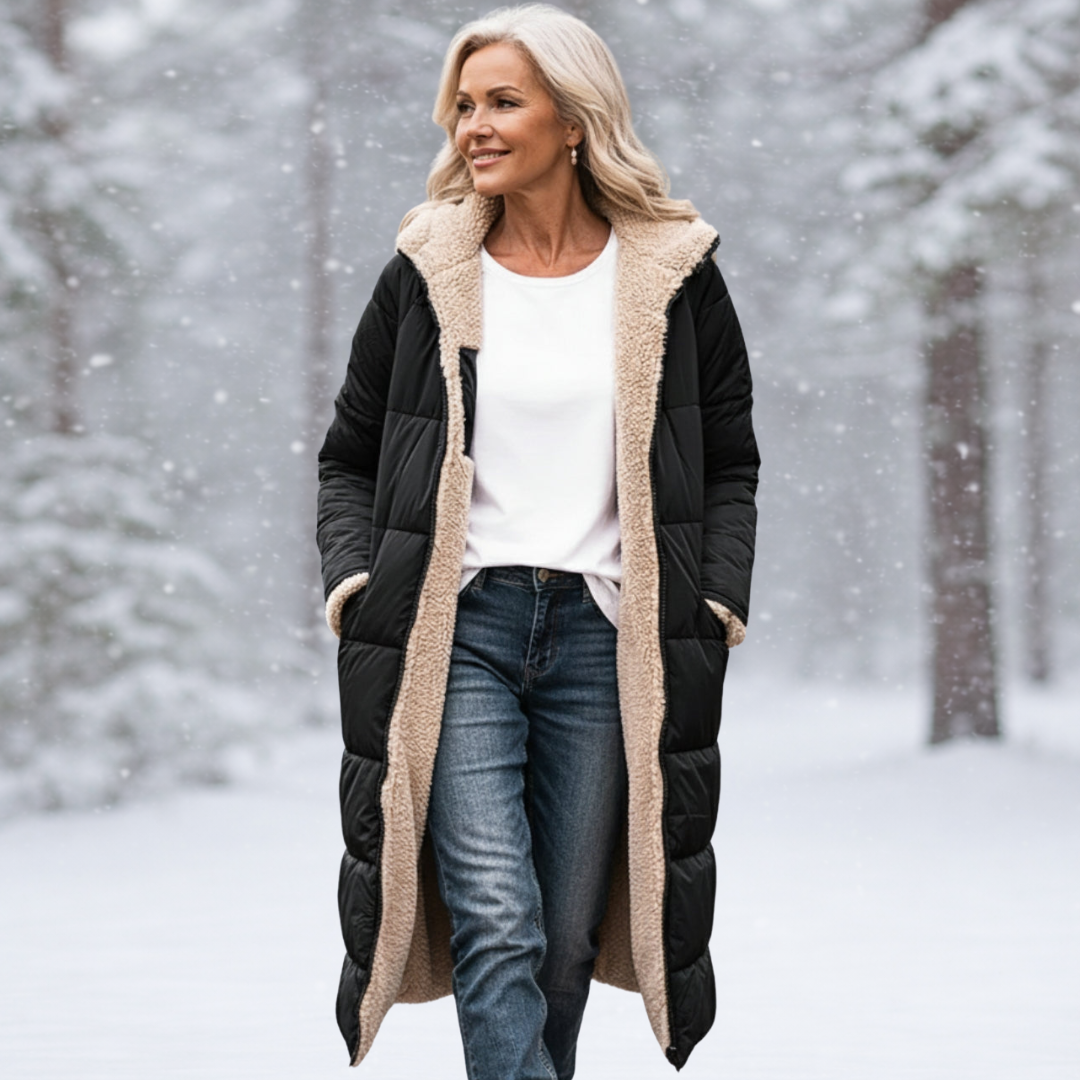 Women's Cozy Sherpa Winter Coat-NovabayMart