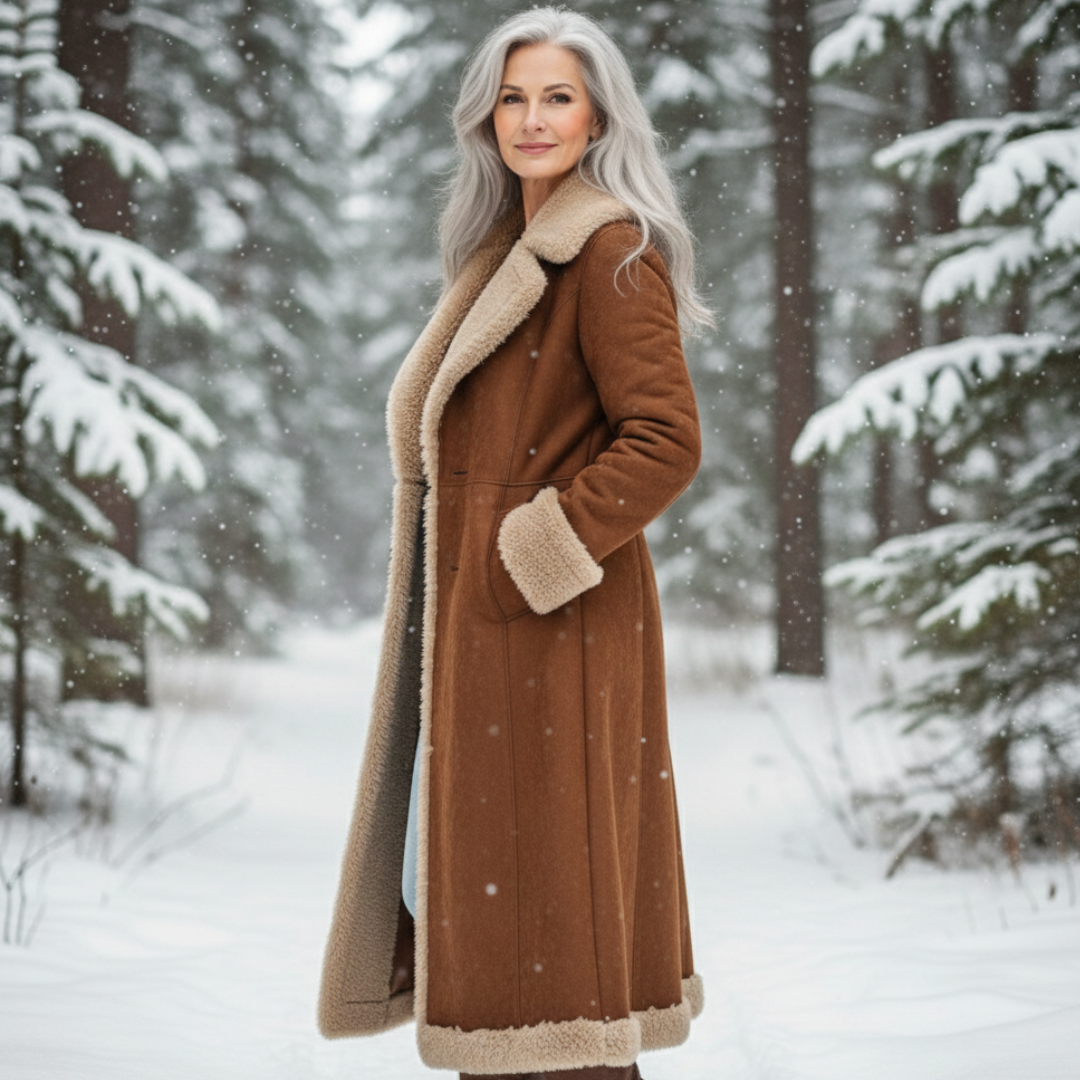 Women's Elegant Long Winter Coat-NovabayMart