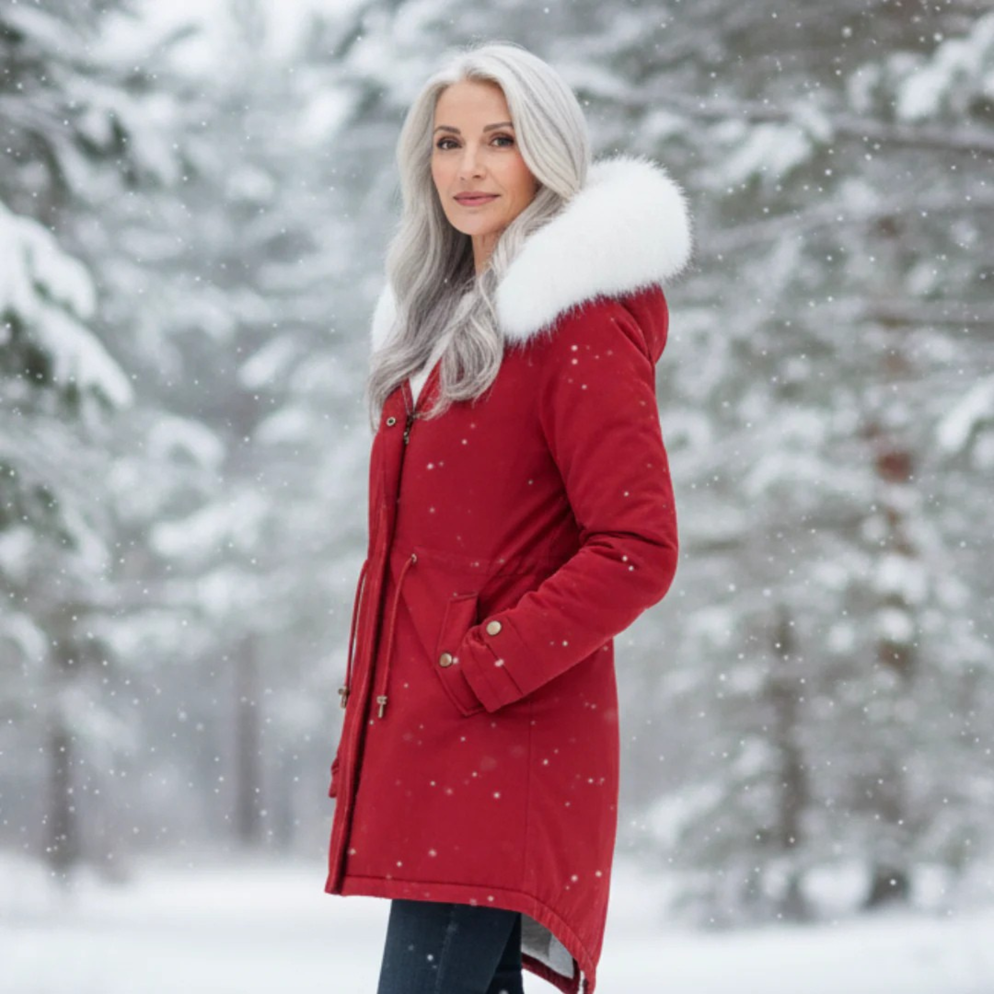 Women's Elegant Winter Coat-NovabayMart