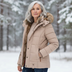 Women's Extra Warm Winter Coat with Faux Fur Lining-NovabayMart
