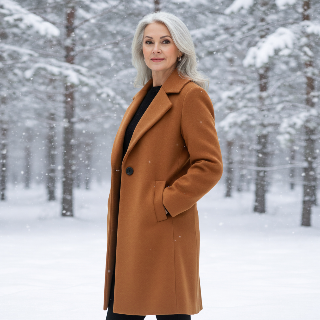 Women's Elegant Long Coat-NovabayMart