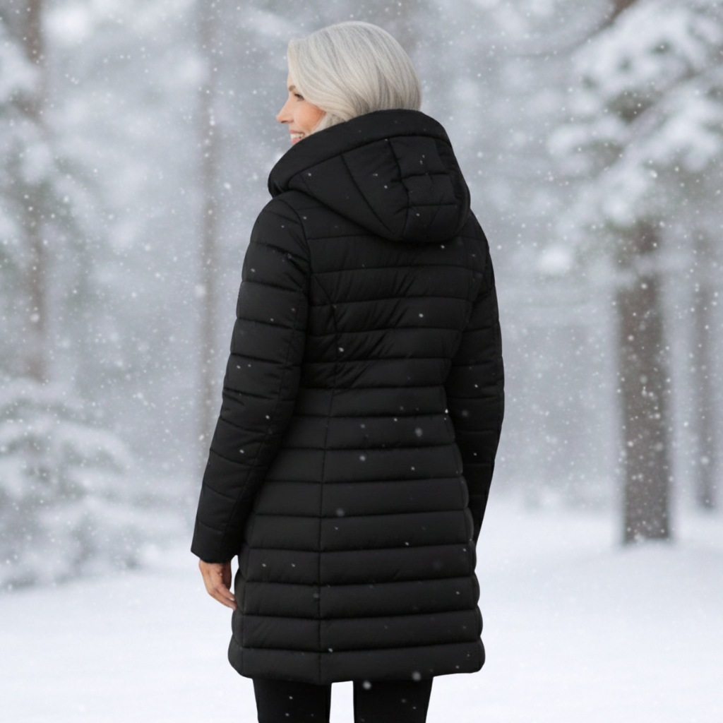 Women's Warm Lined Puffer Jacket-NovabayMart