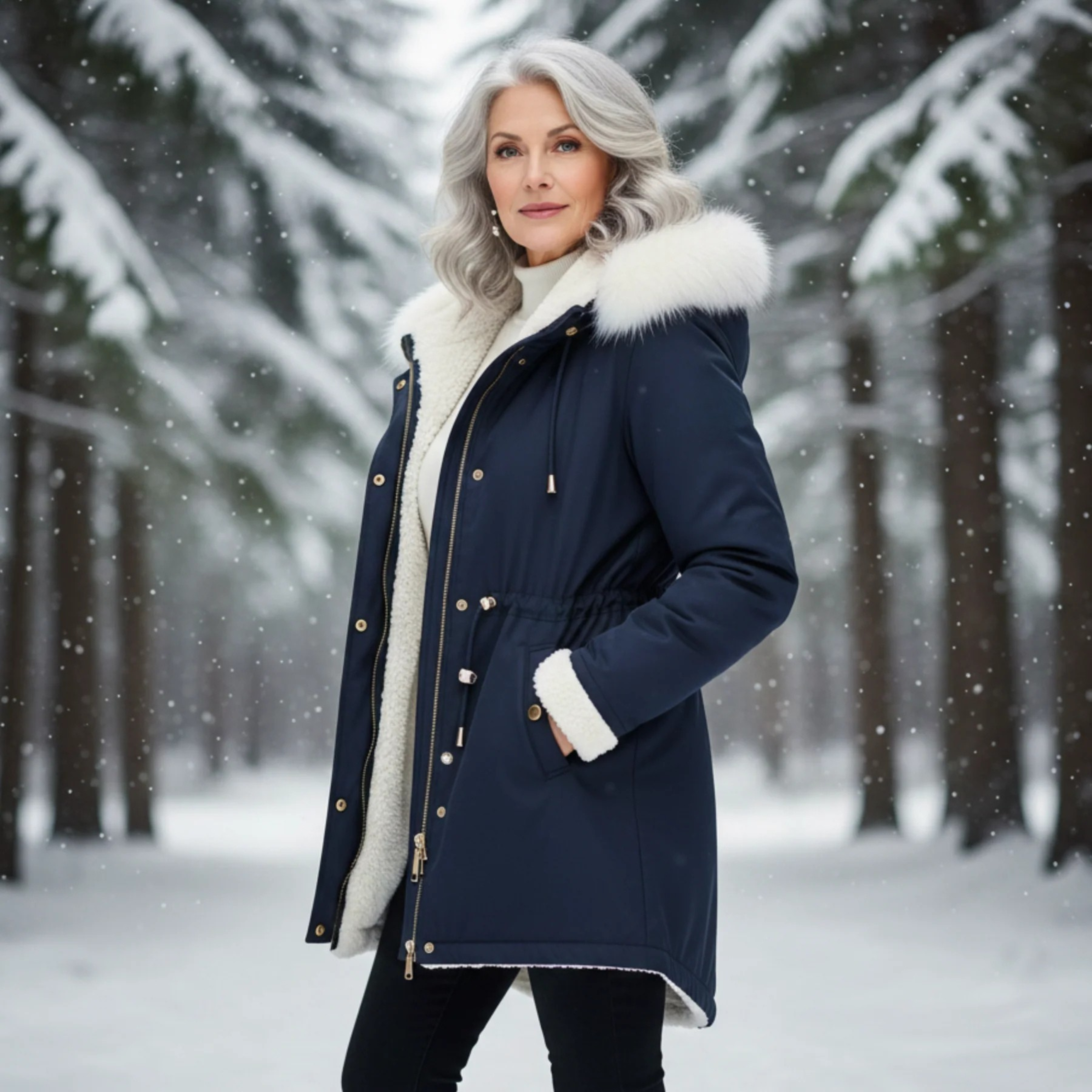 Women's Elegant Winter Coat-NovabayMart
