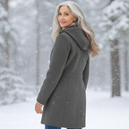 Women's Single-Button Winter Coat-NovabayMart