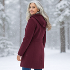 Women's Single-Button Winter Coat-NovabayMart