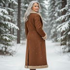 Women's Elegant Long Winter Coat-NovabayMart