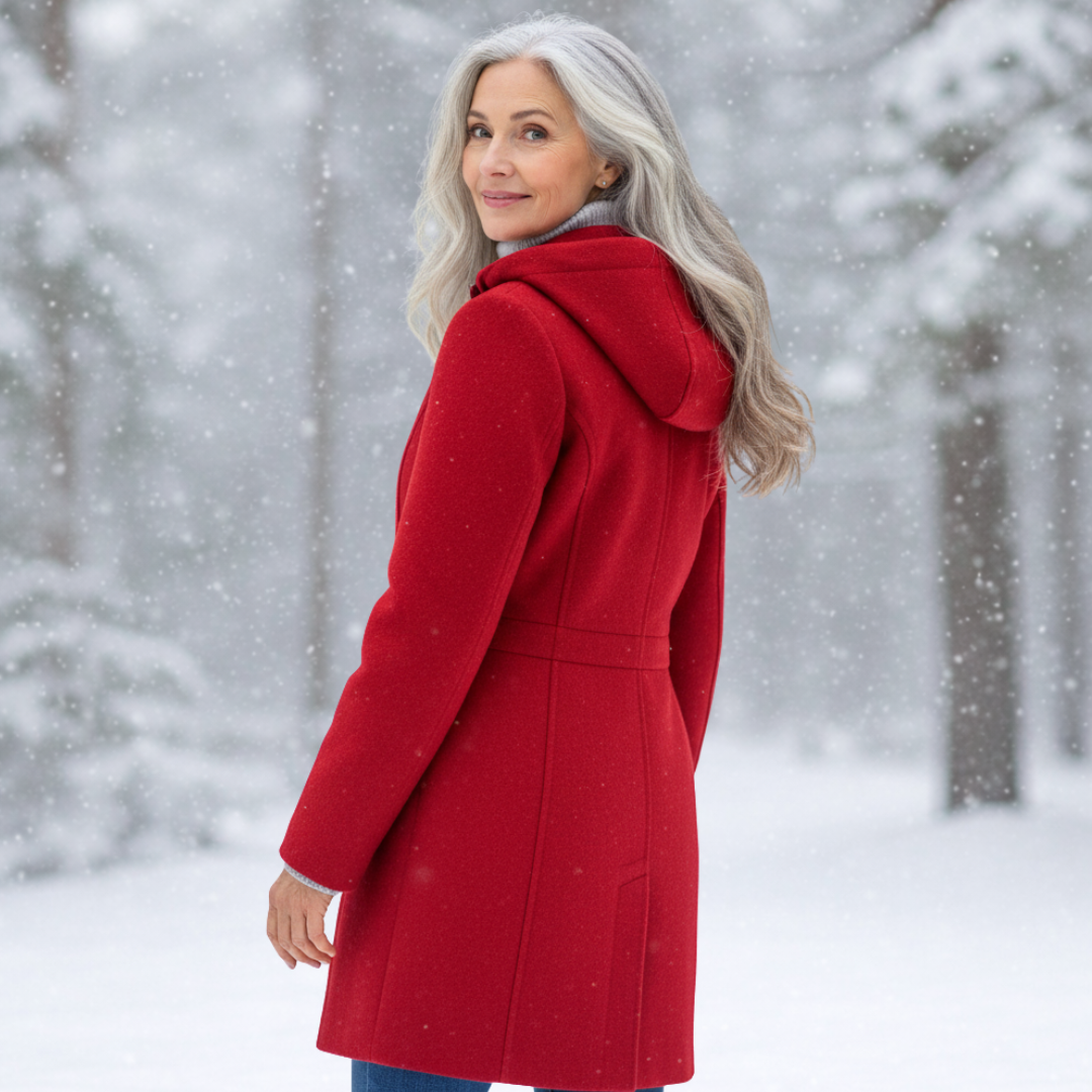 Women's Single-Button Winter Coat-NovabayMart