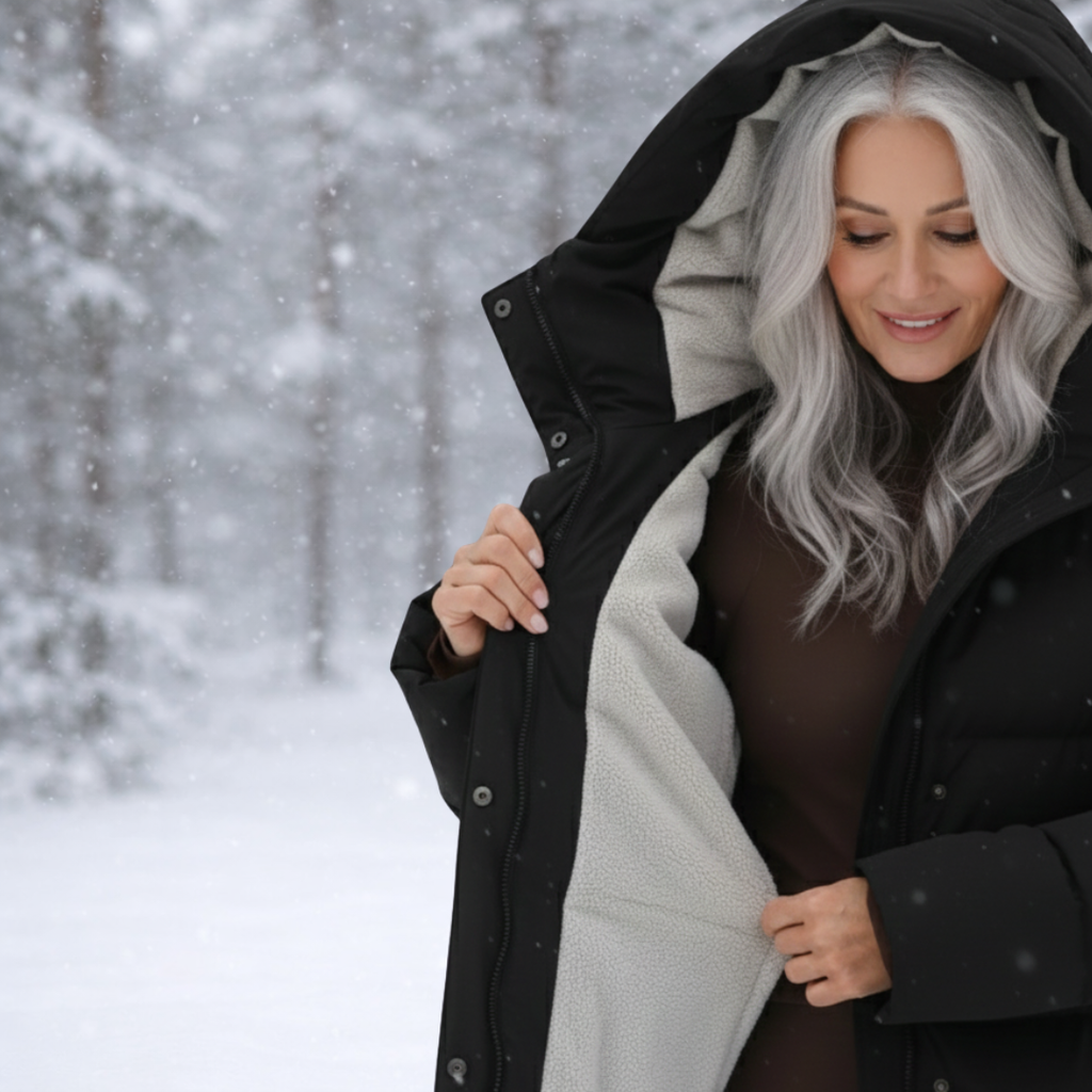 Women's Elegant Longline Puffer Coat-NovabayMart