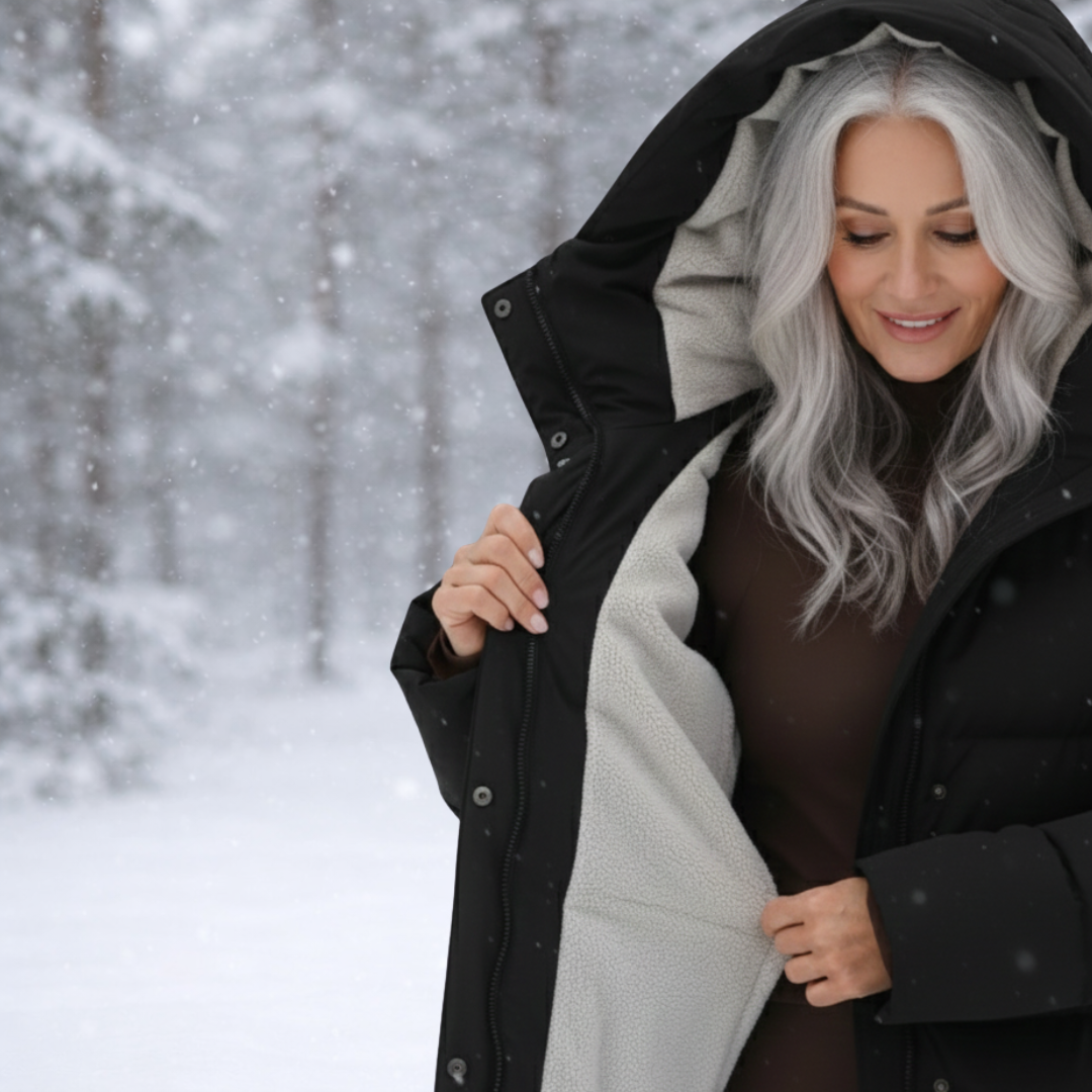 Women's Elegant Longline Puffer Coat-NovabayMart