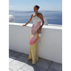 Women's Elegant Floral One-Shoulder Maxi Dress
