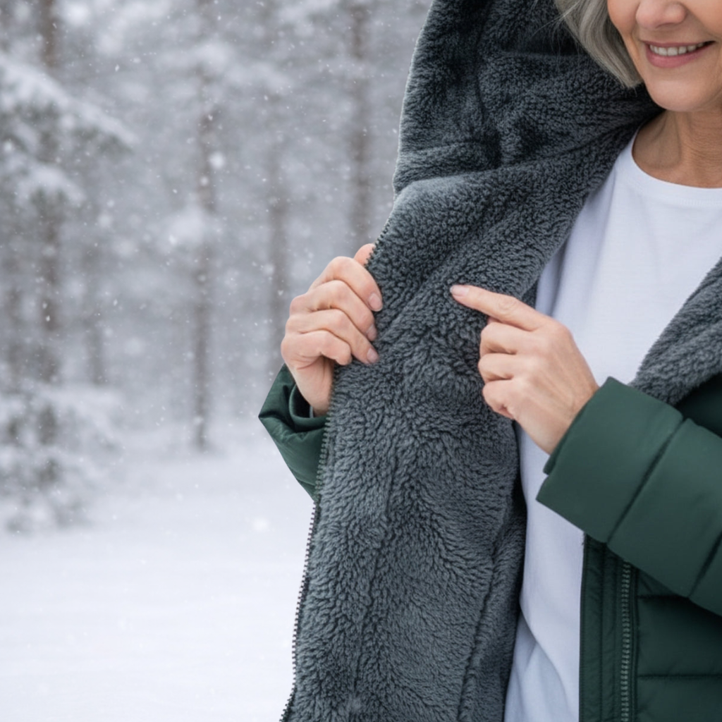 Women's Warm Lined Puffer Jacket-NovabayMart