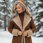 Women's Elegant Long Winter Coat-NovabayMart