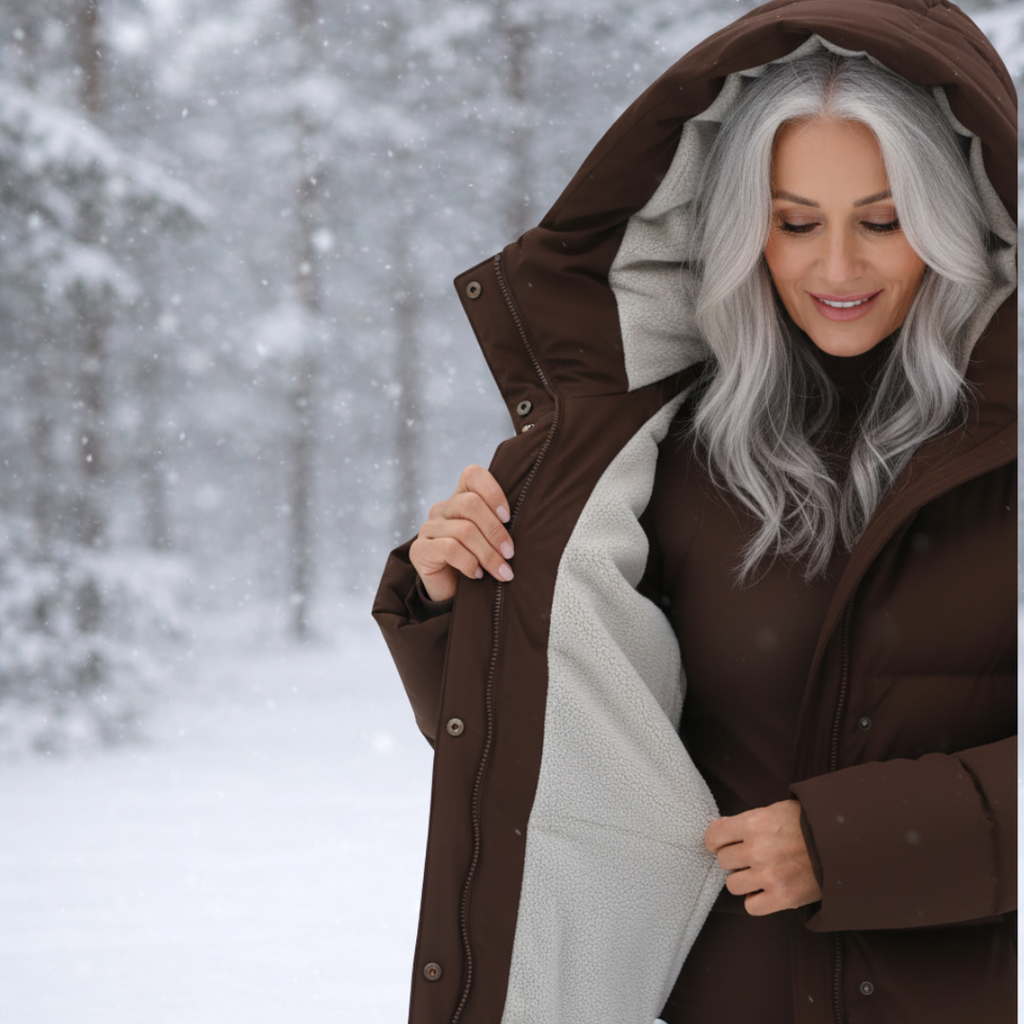 Women's Elegant Longline Puffer Coat-NovabayMart