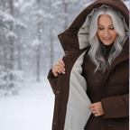 Women's Elegant Longline Puffer Coat-NovabayMart