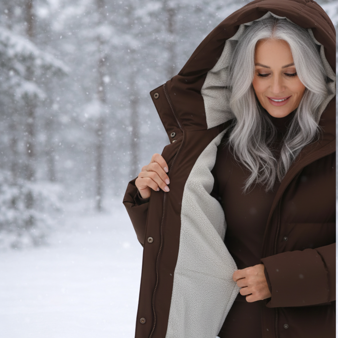 Women's Elegant Longline Puffer Coat-NovabayMart
