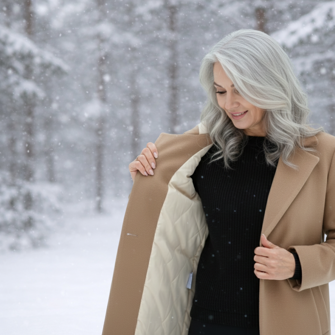Women's Elegant Long Coat-NovabayMart