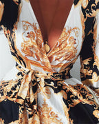 Women's Bohemian Maxi Dress - Elegant & Flowy Style