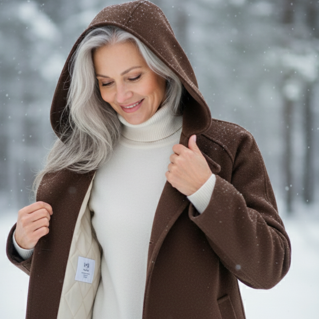 Women's Elegant Belted Long Coat-NovabayMart
