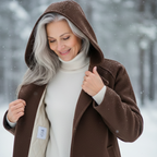 Women's Elegant Belted Long Coat-NovabayMart