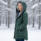 Women's Warm Lined Puffer Jacket-NovabayMart