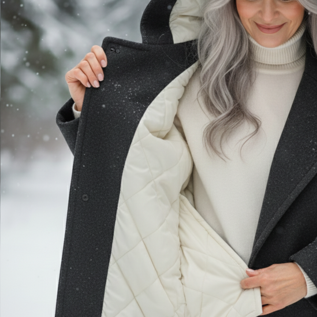 Women's Elegant Belted Long Coat-NovabayMart