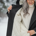Women's Elegant Belted Long Coat-NovabayMart