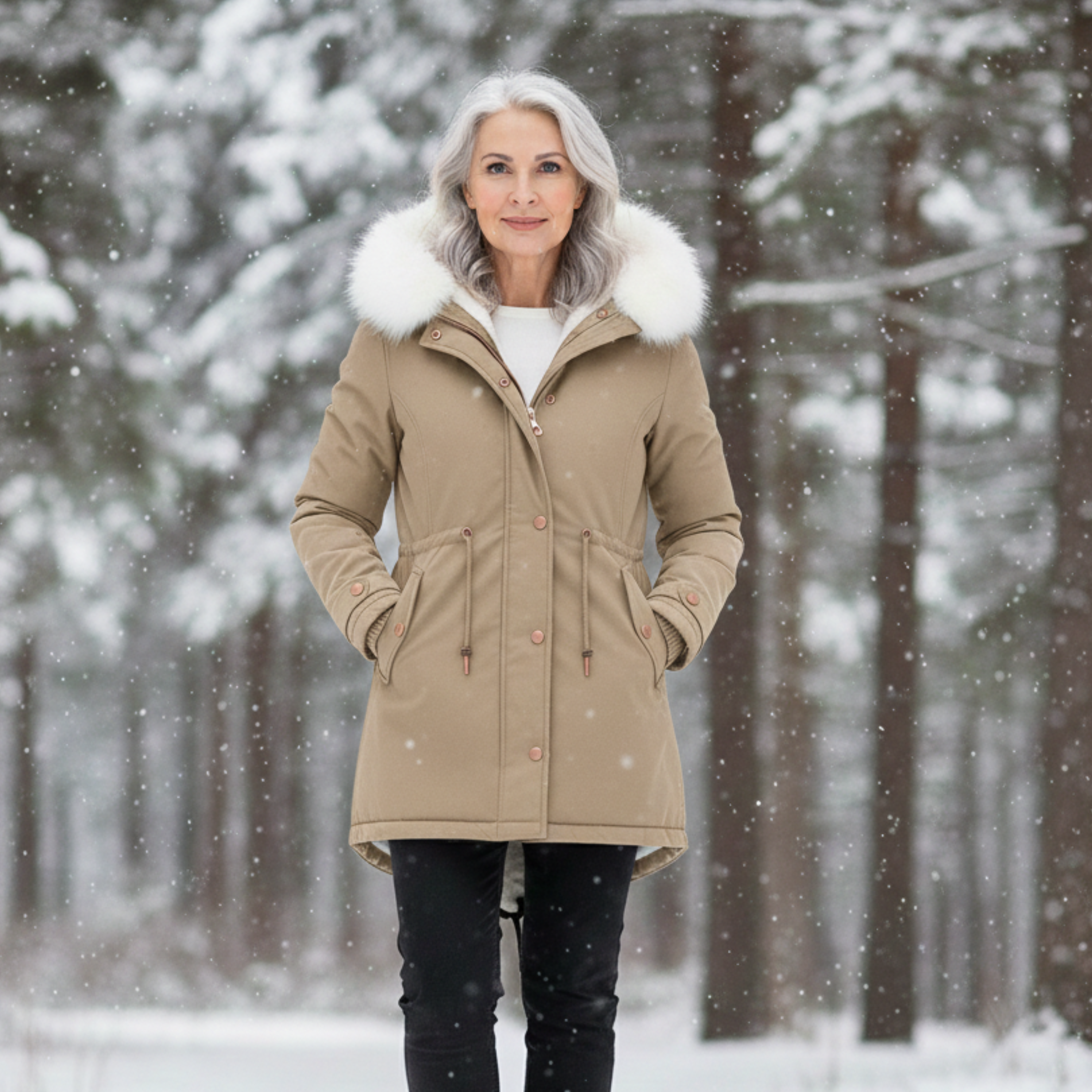 Women's Elegant Winter Coat-NovabayMart