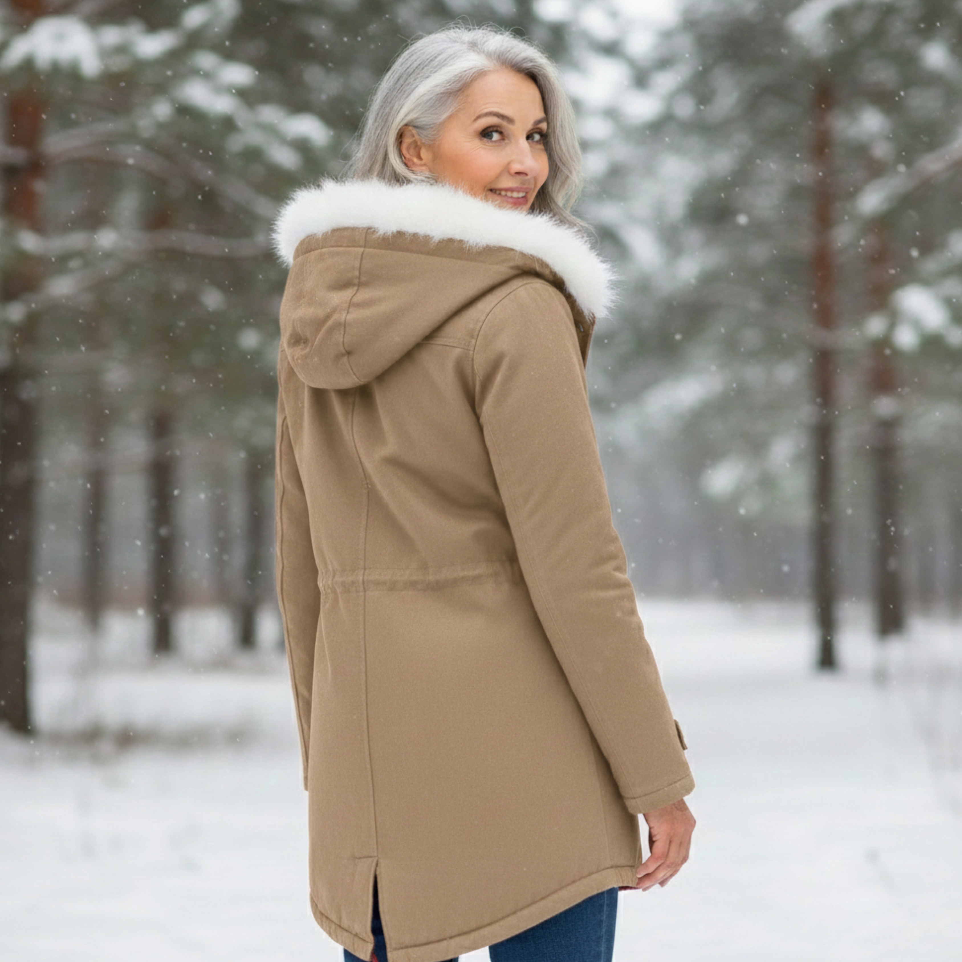 Women's Elegant Winter Coat-NovabayMart