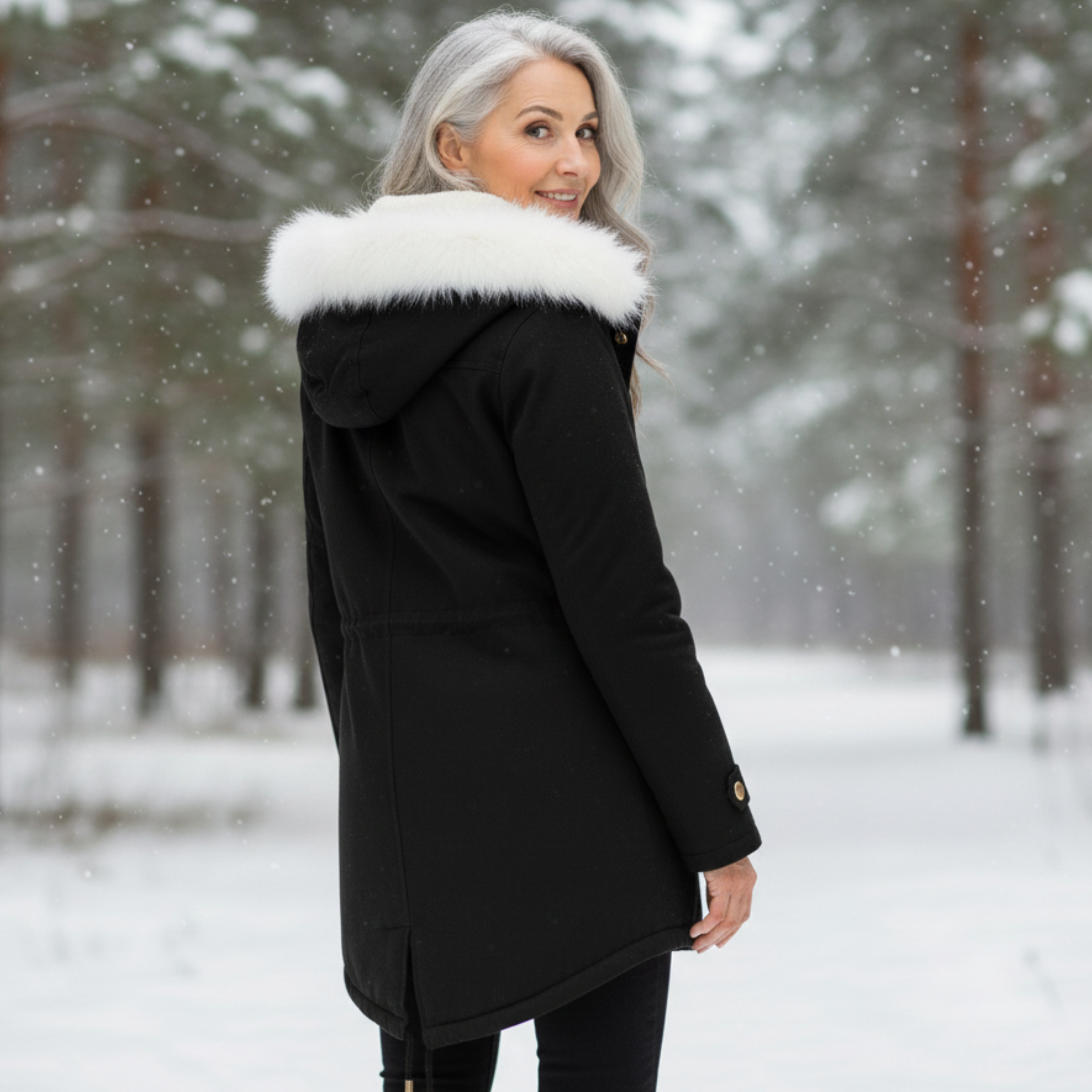 Women's Elegant Winter Coat-NovabayMart