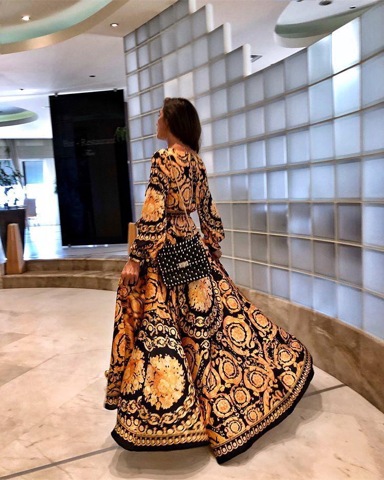 Women's Bohemian Maxi Dress - Elegant & Flowy Style