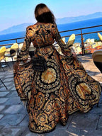 Women's Bohemian Maxi Dress - Elegant & Flowy Style