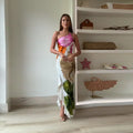 Women's Elegant Floral One-Shoulder Maxi Dress
