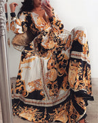 Women's Bohemian Maxi Dress - Elegant & Flowy Style