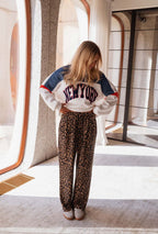 Women's Leopard Print Sweatpants-NovabayMart