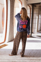Women's Leopard Print Sweatpants-NovabayMart
