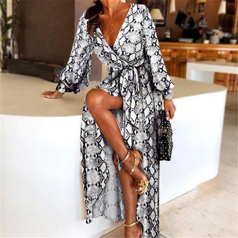 Women's Bohemian Maxi Dress - Elegant & Flowy Style